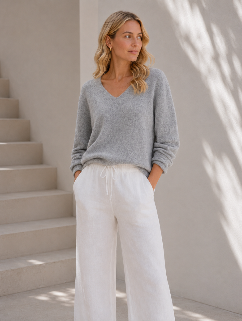 Blus Dagmar supermjuk kvalitet – Medium grey