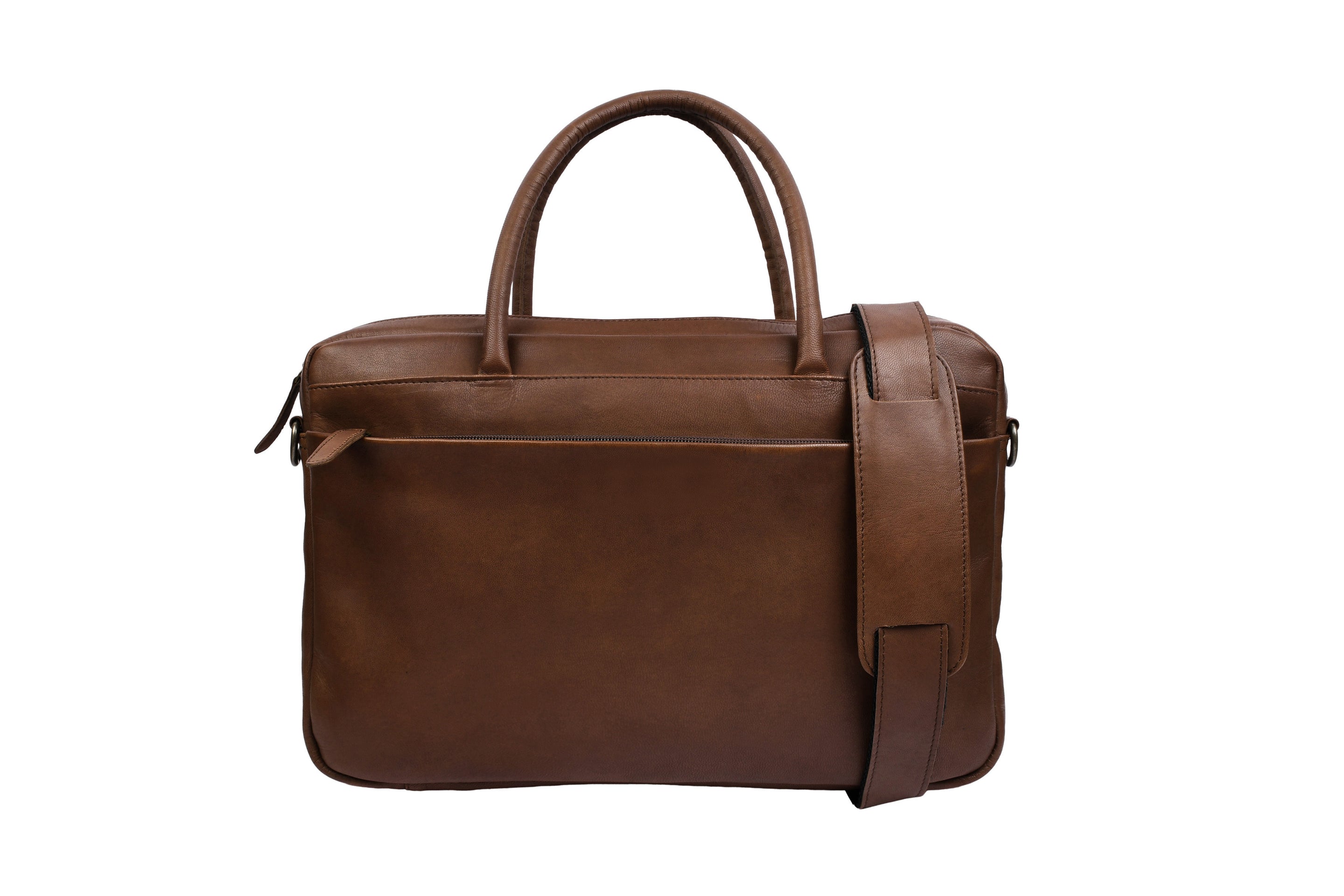 Laptopväska Faust dubbel - Dark brown