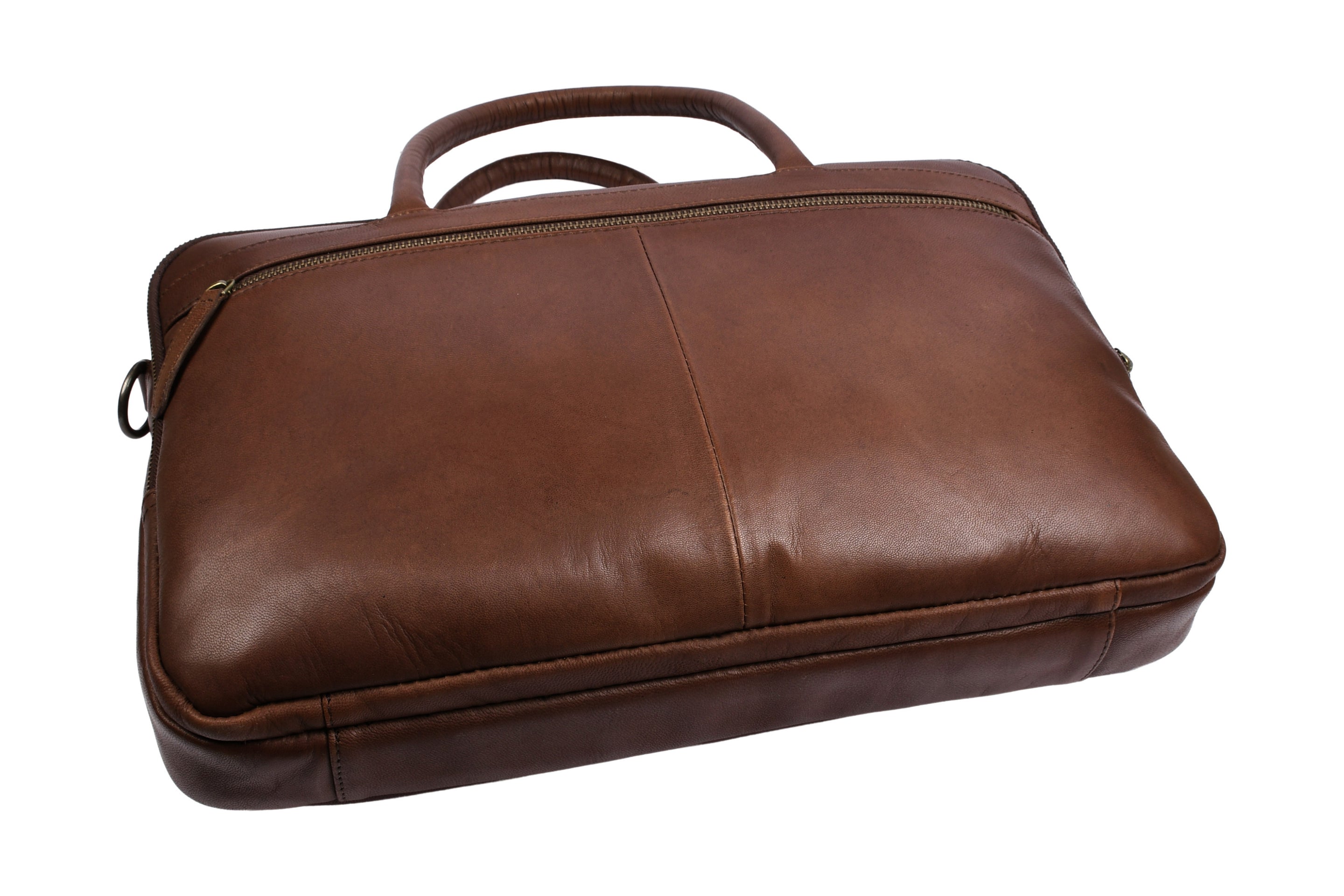 Laptopväska Faust dubbel - Dark brown
