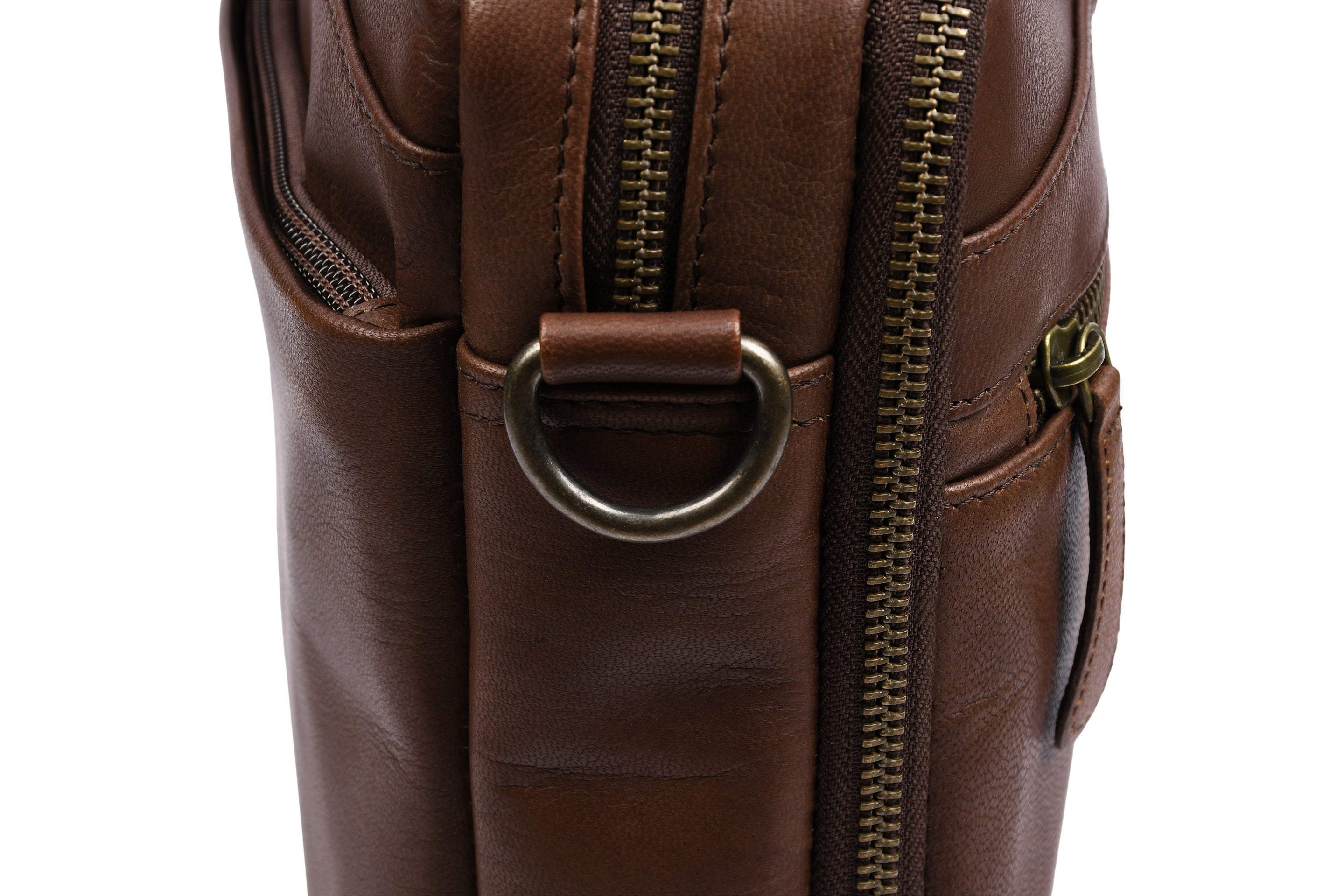 Laptopväska Faust dubbel - Dark brown