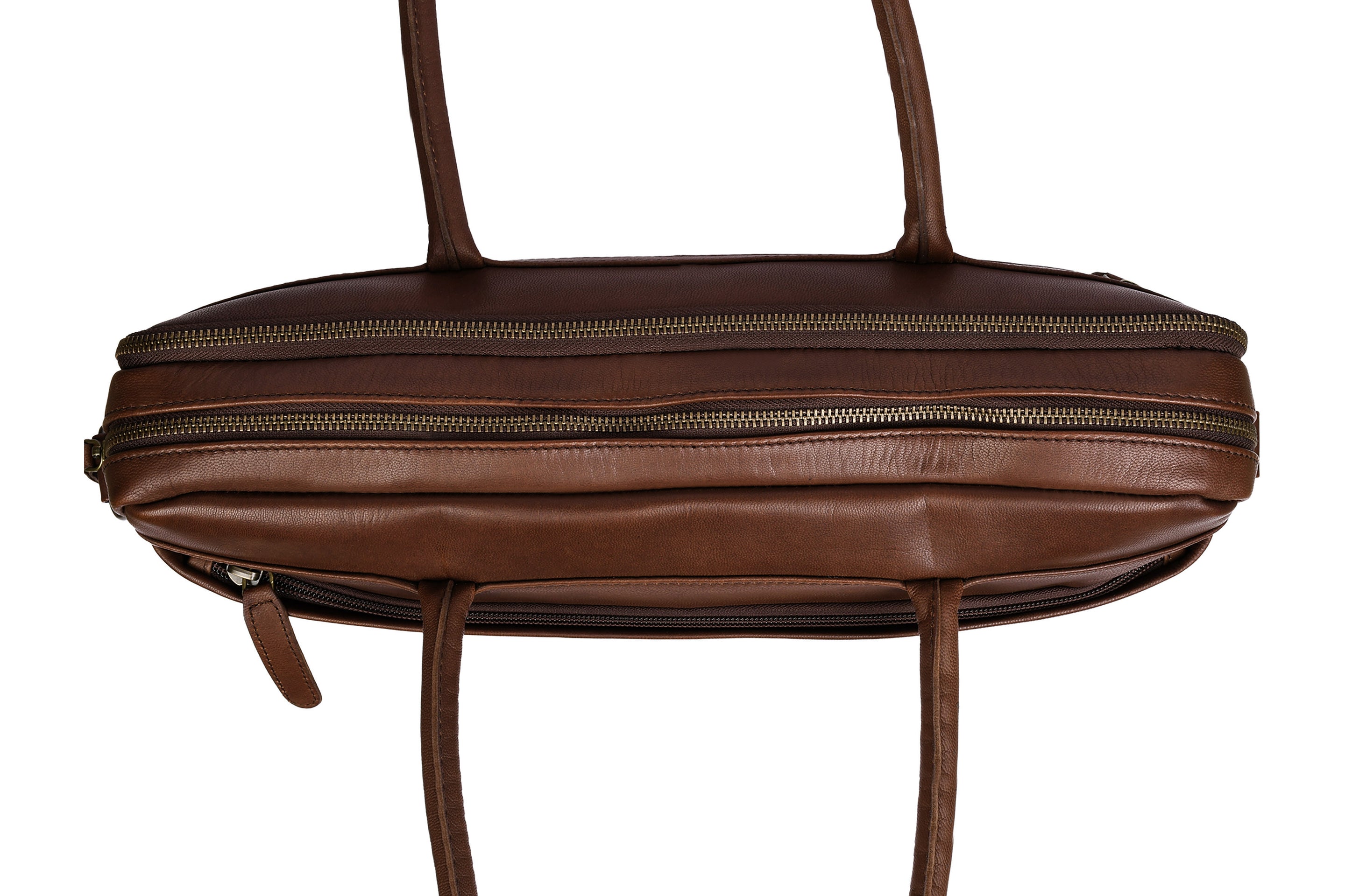 Laptopväska Faust dubbel - Dark brown