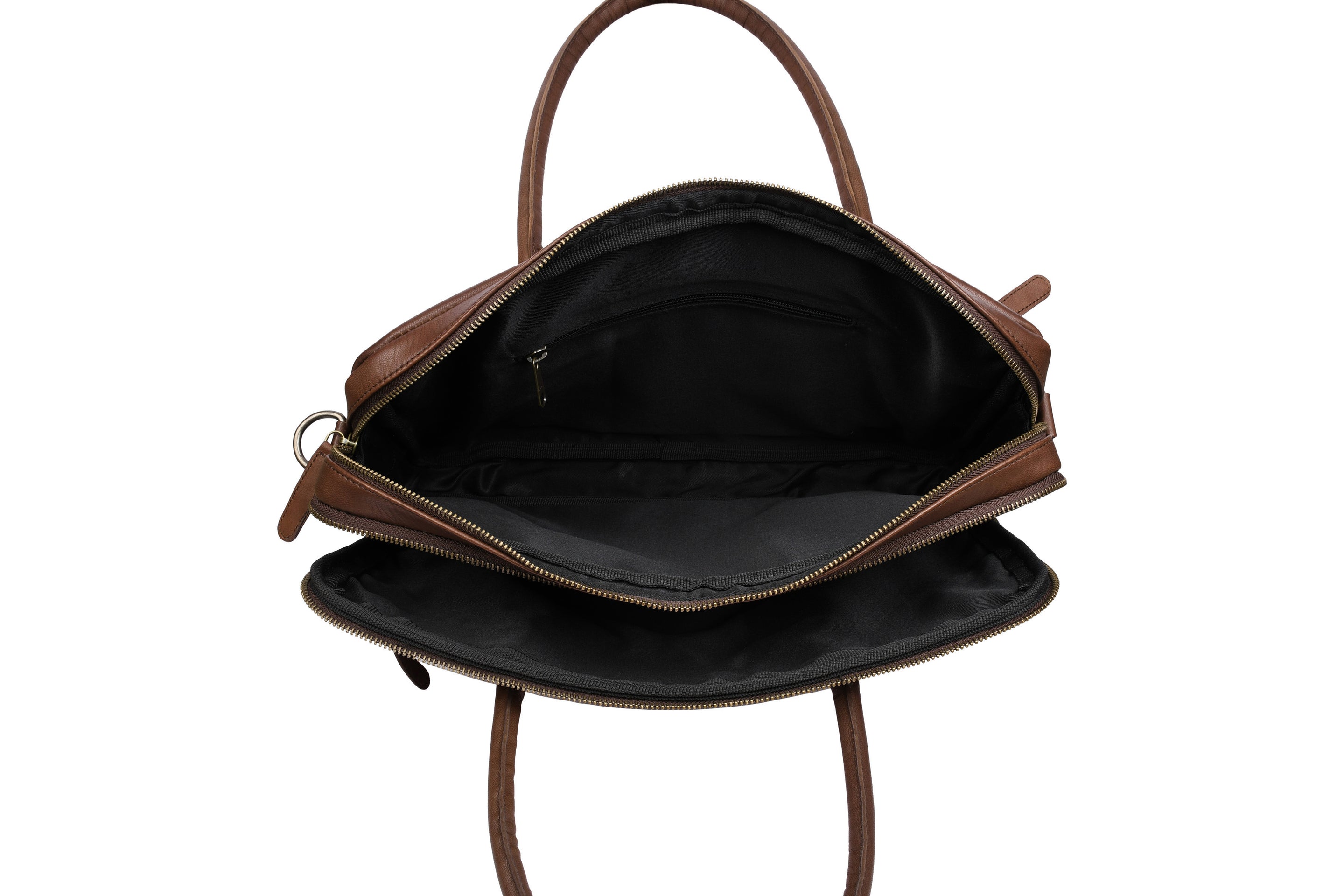 Laptopväska Faust dubbel - Dark brown