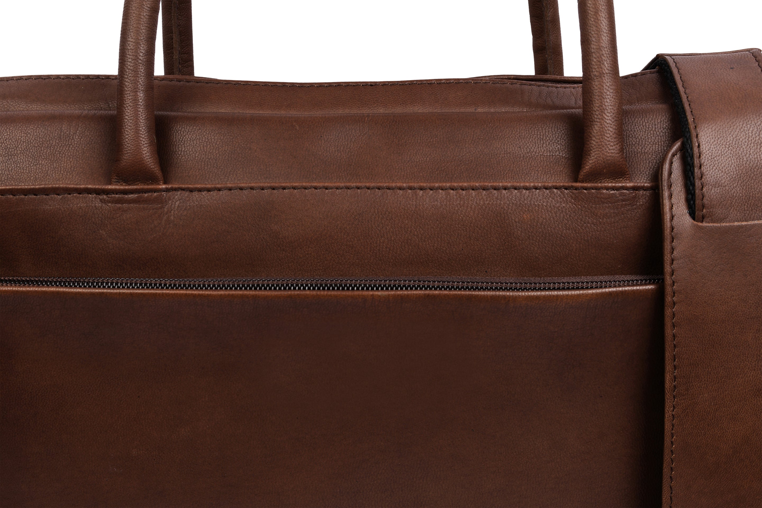 Laptopväska Faust dubbel - Dark brown