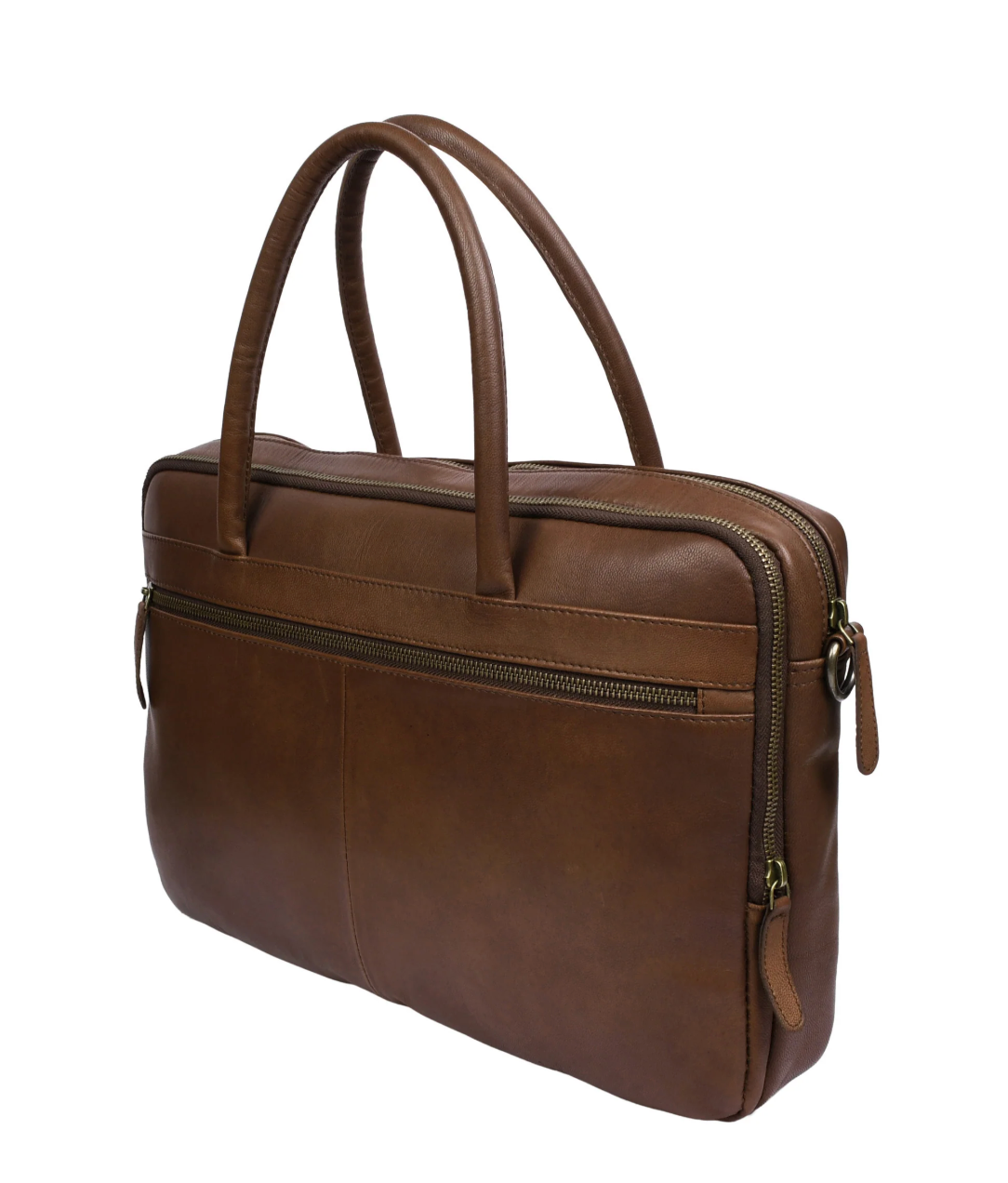 Laptopväska Faust dubbel - Dark brown